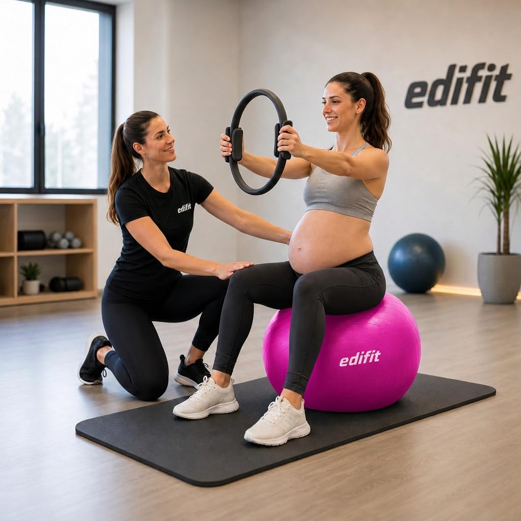 Ballon de gym & grossesse Edifit — Gonfleur inclus