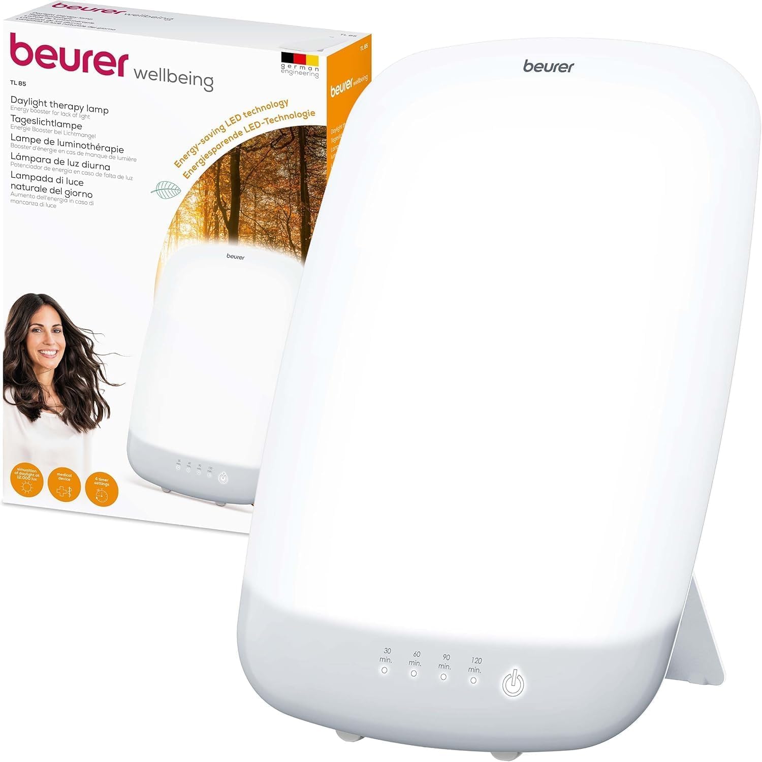 Beurer TL 30 — Compact 10,000 Lux Light Therapy Lamp