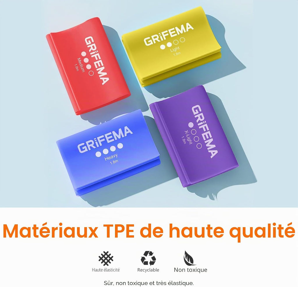 GRIFEMA Bandes de résistance — 4 niveaux de résistance 