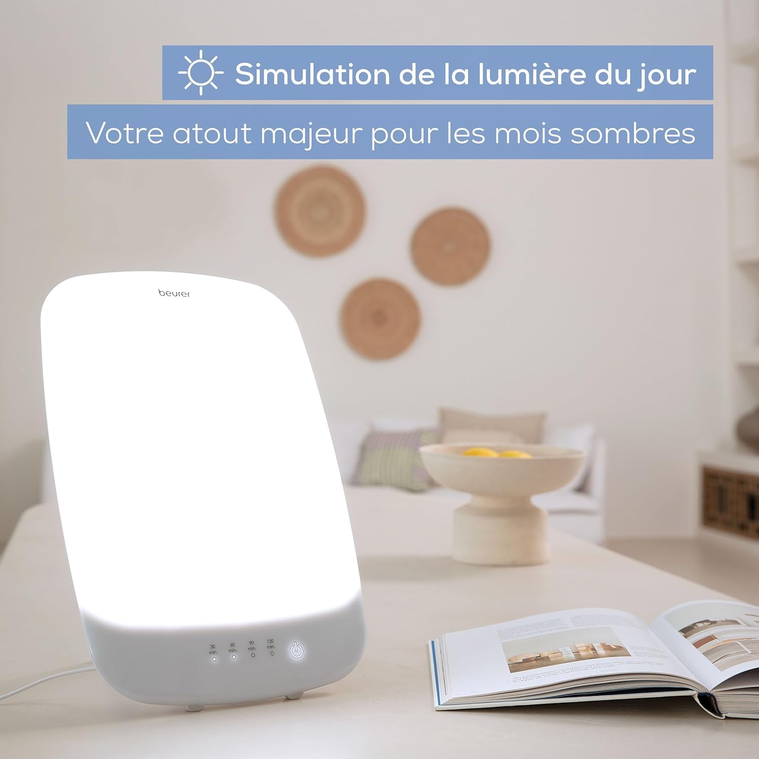 Beurer TL 30 — Compact 10,000 Lux Light Therapy Lamp