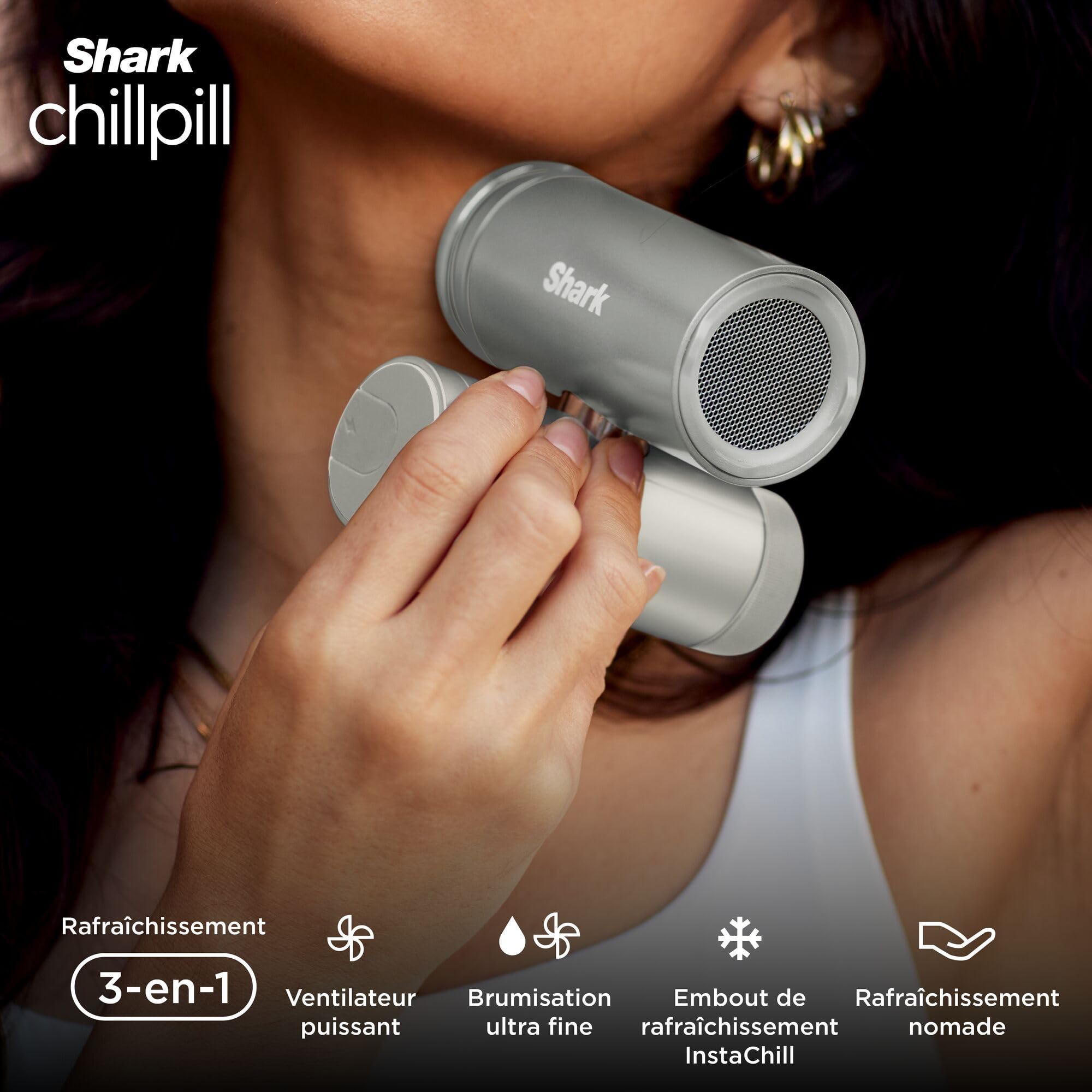 Shark ChillPill – Tragbarer 3-in-1 Nebelventilator
