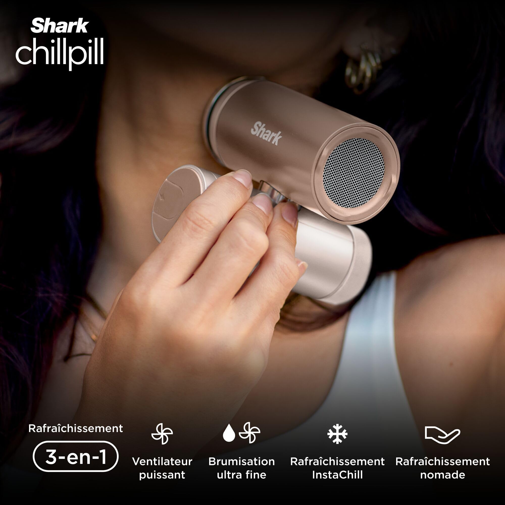 Shark ChillPill – Tragbarer 3-in-1 Nebelventilator