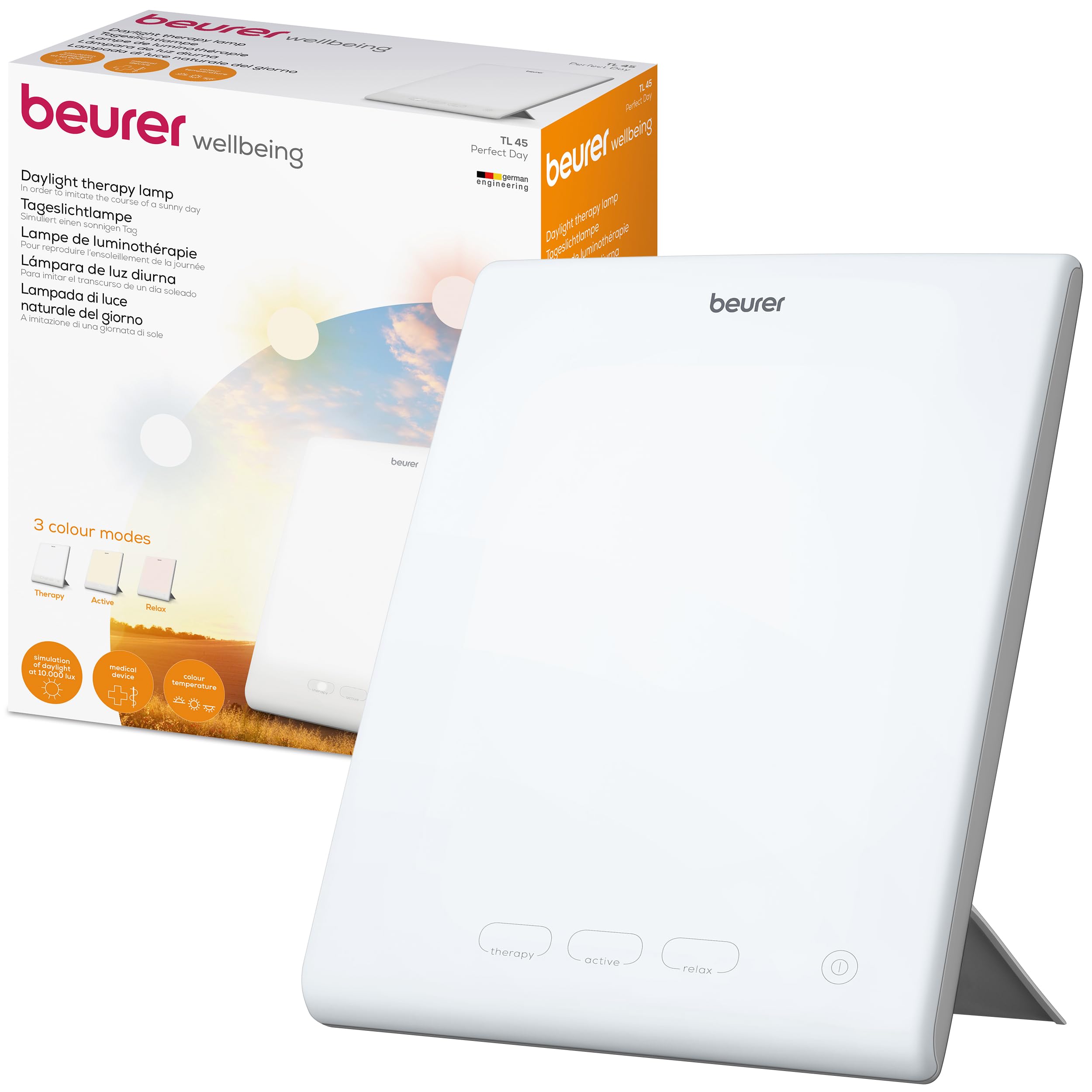Beurer TL 30 — Compact 10,000 Lux Light Therapy Lamp