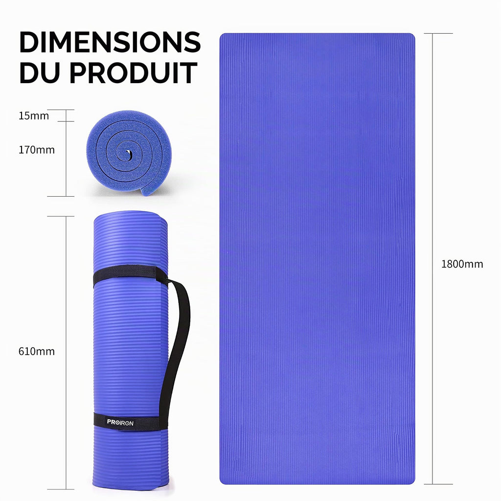 Tapis de Yoga Épais PROIRON — Antidérapant