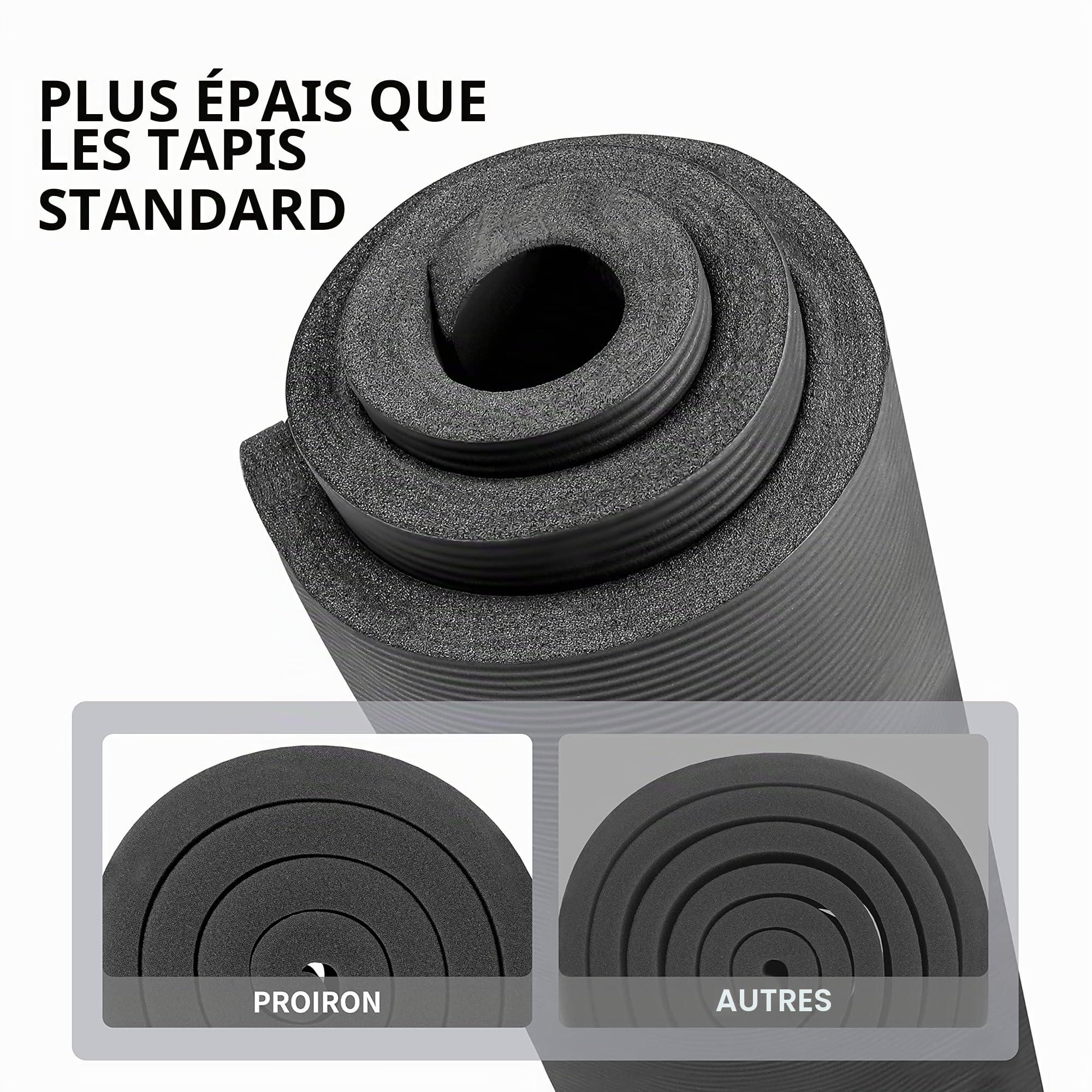 Tapis de Yoga Épais PROIRON — Antidérapant