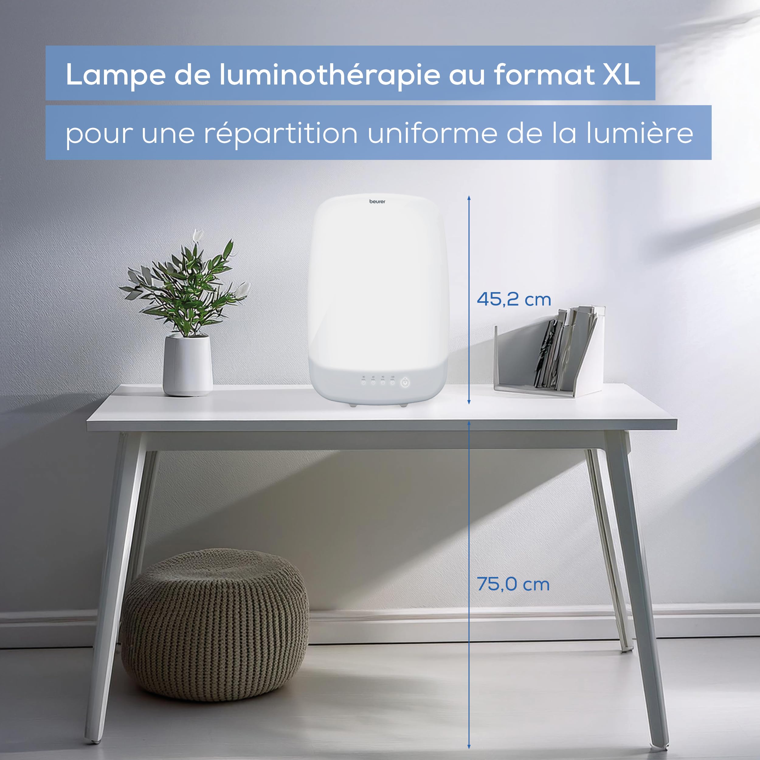Beurer TL 30 — Compact 10,000 Lux Light Therapy Lamp