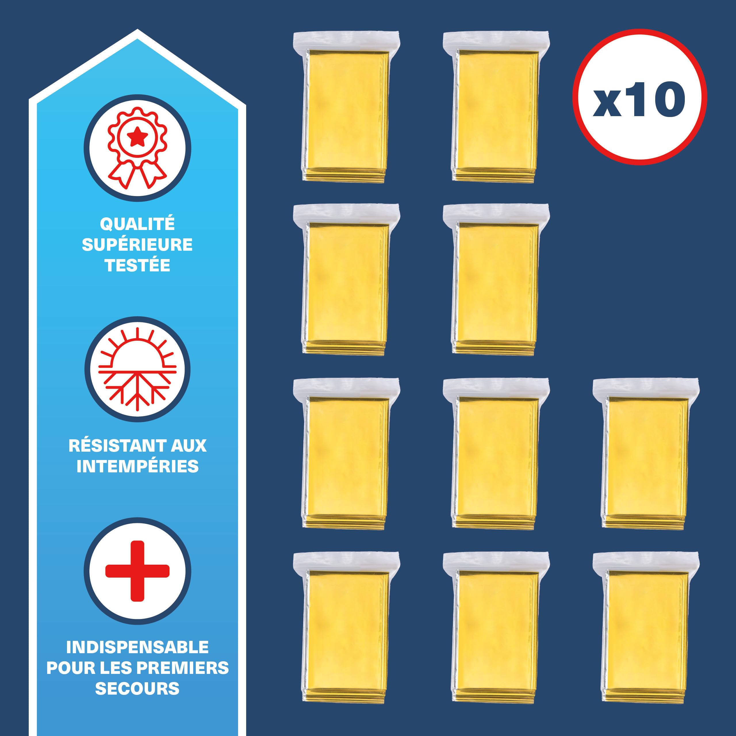 BRAMBLE 10 Thermal Emergency Blanket — 210 x 160 cm