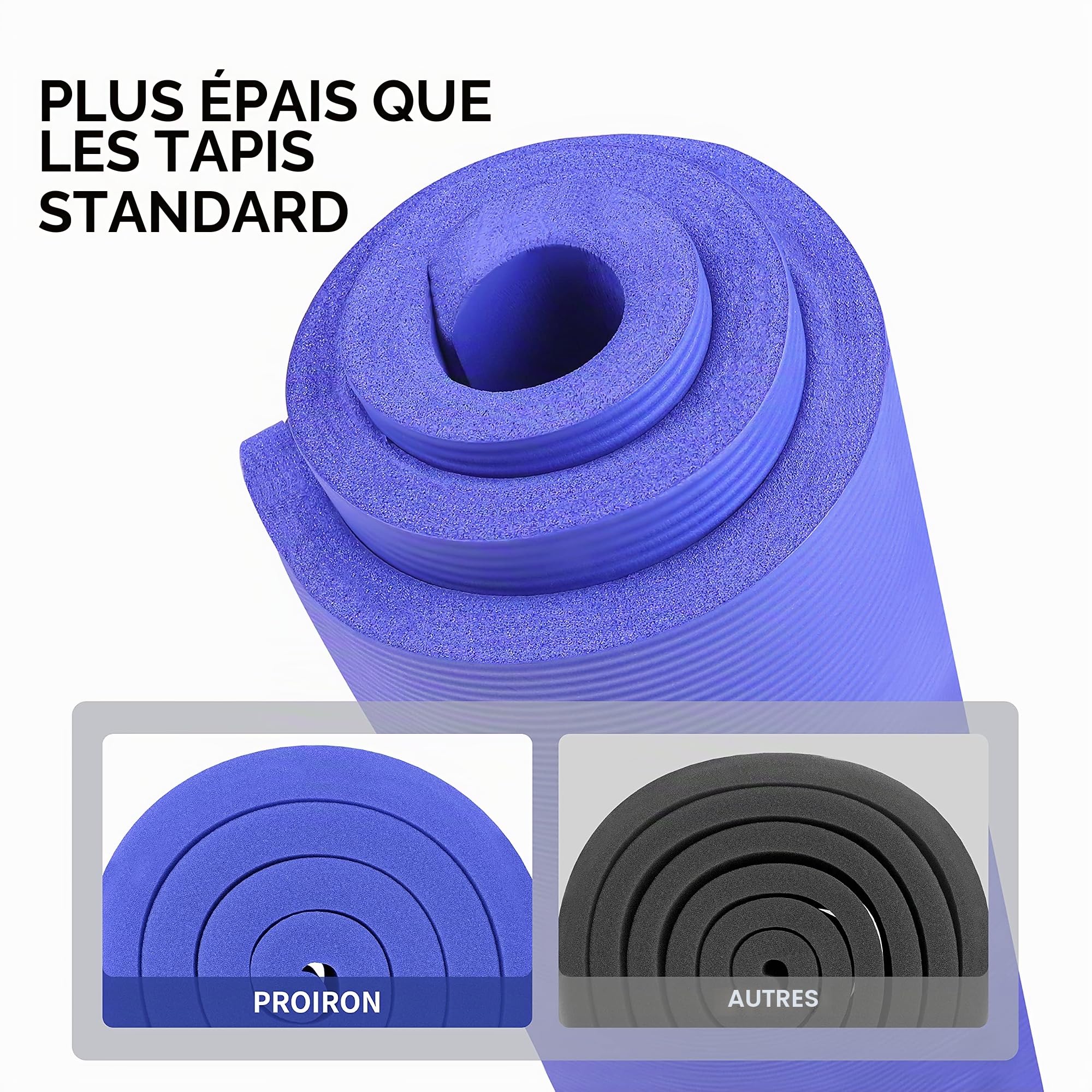 Tapis de Yoga Épais PROIRON — Antidérapant
