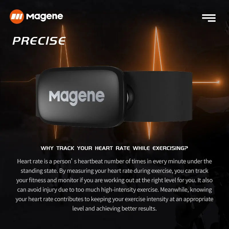 Magene H64 Heart Rate Monitor — Cycling & Sports