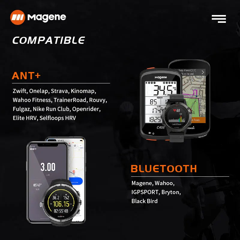 Magene H64 Herzfrequenzsensor — Radfahren & Sport