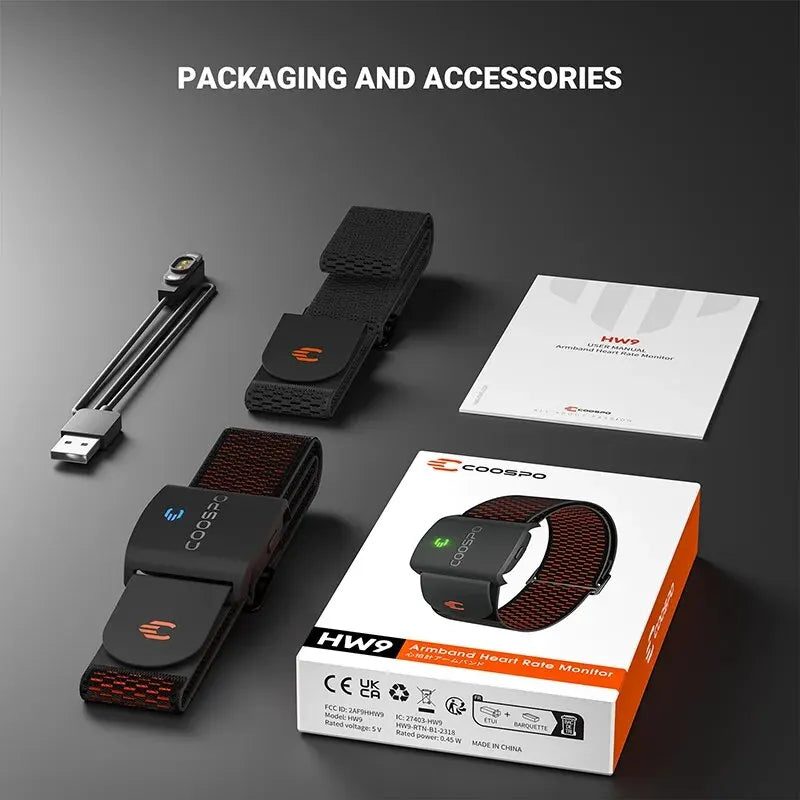 COOSPO HW9 Arm Heart Rate Monitor — Sport & Cycling