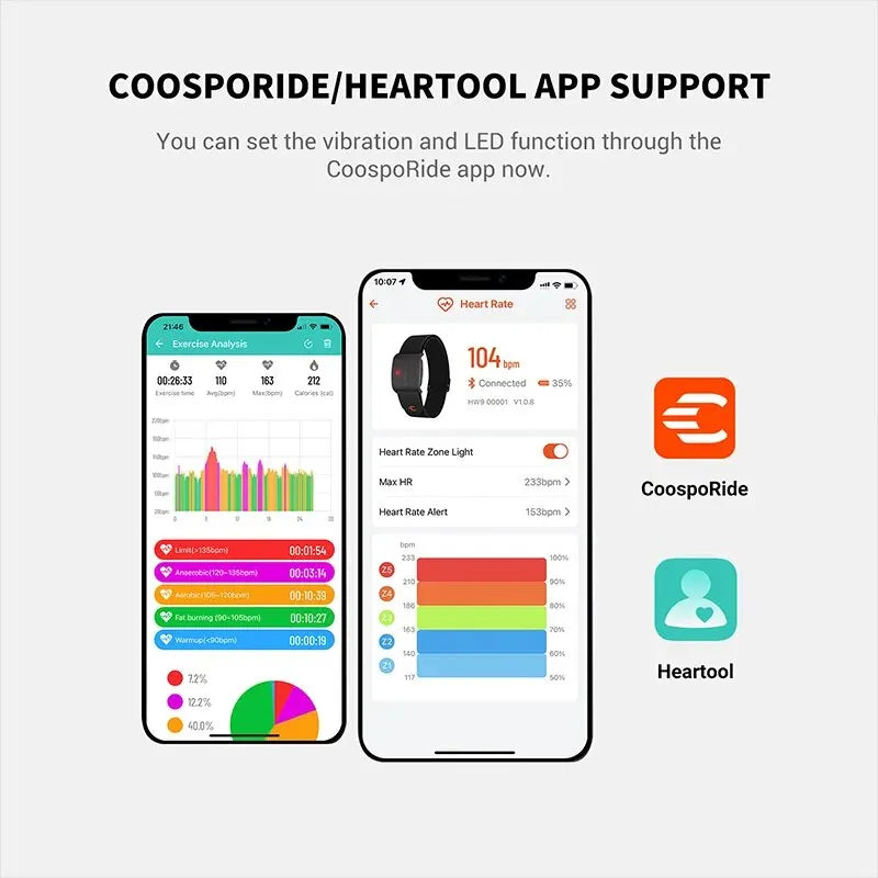 COOSPO HW9 Arm Heart Rate Monitor — Sport & Cycling