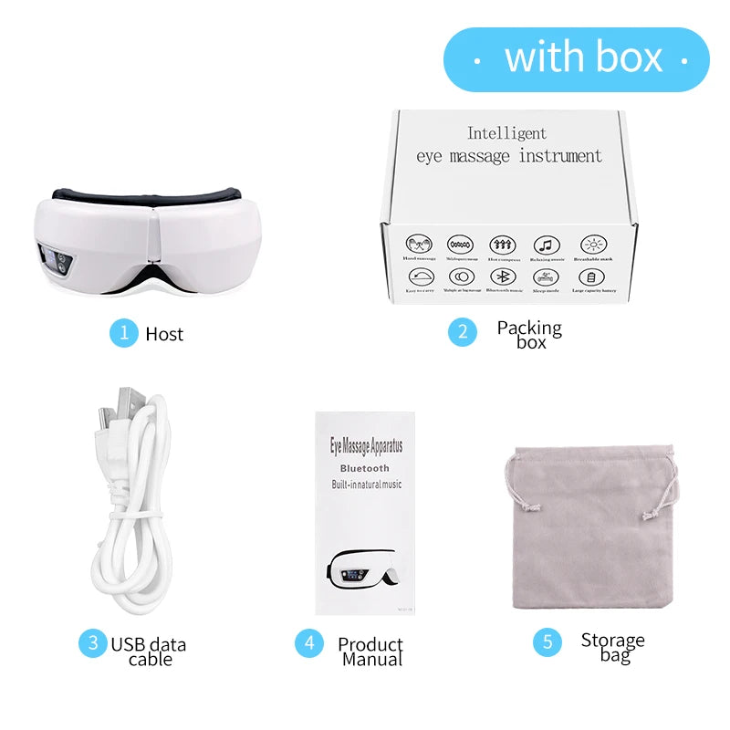 Augenmassagegerät – Bluetooth & Wärme